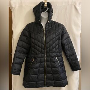 Lane Bryant Black Quilted Puffer Coat 14/16 1x